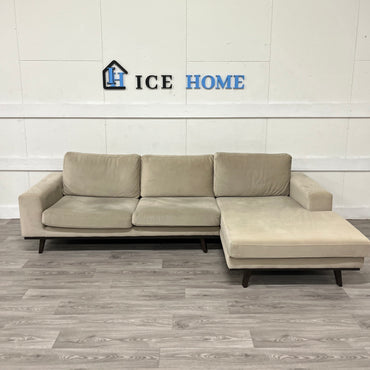 Stockholm Divansoffa höger velvet edition beige