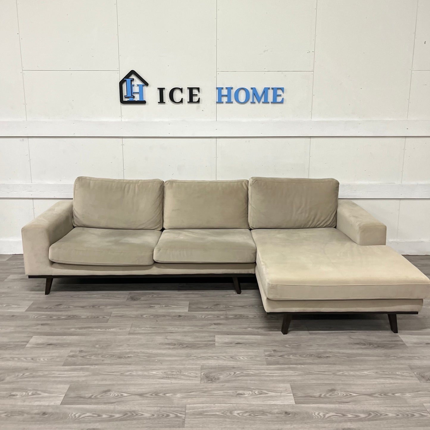 Stockholm Divansoffa höger velvet edition beige