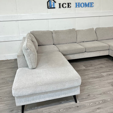 County3-sits soffa med divan vänster och schäslong höger