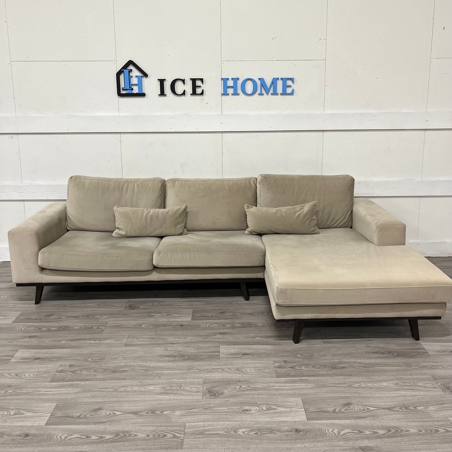 Stockholm Divansoffa höger velvet edition beige