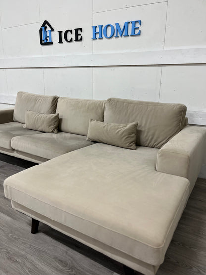 Stockholm Divansoffa höger velvet edition beige